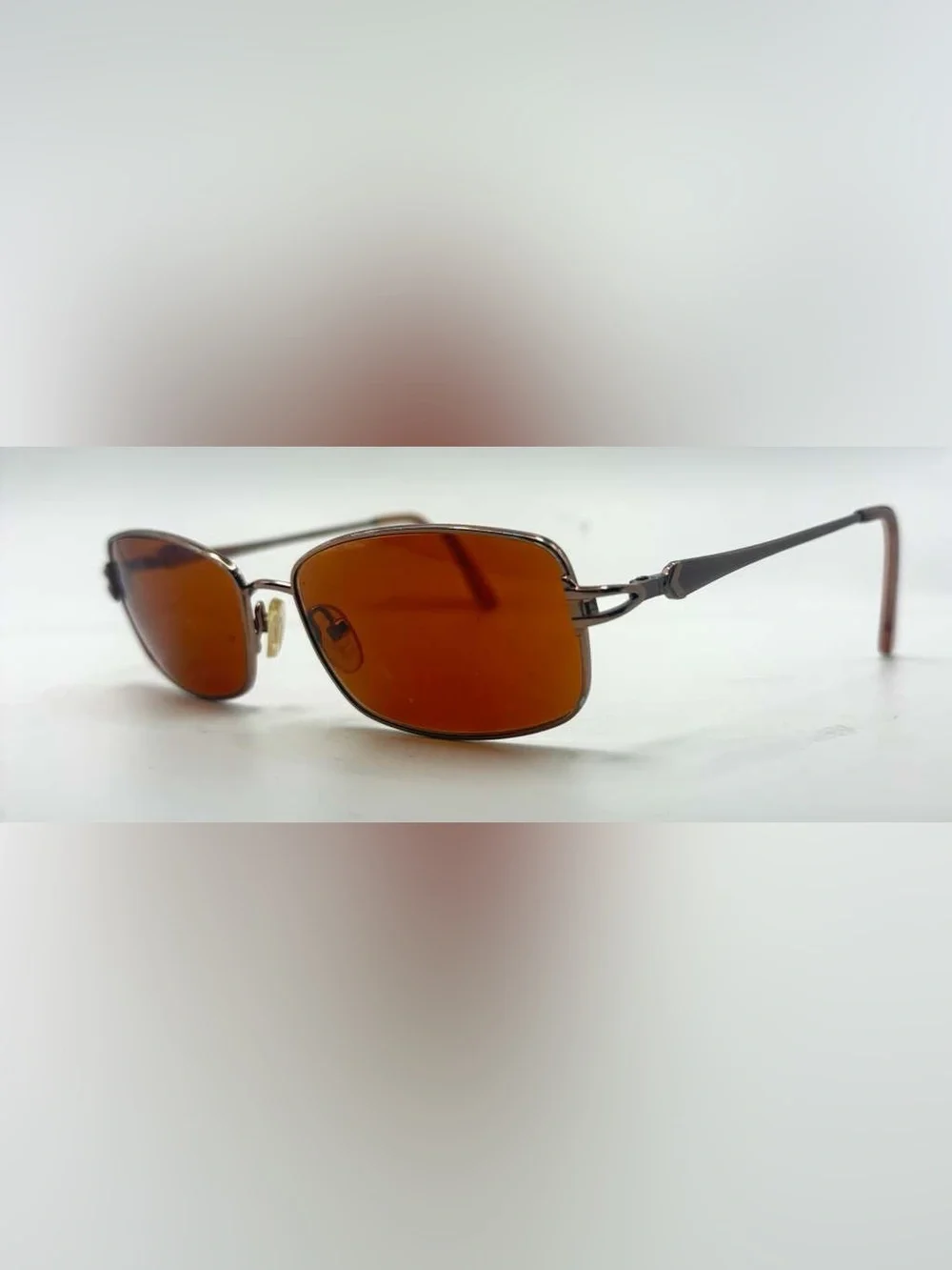 MA525 Brown Oval Metal Sunglasses Frames Only